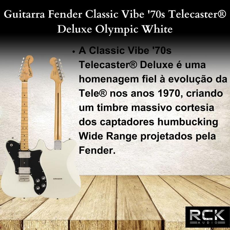 Guitarra Fender Squier Classic Vibe 70s Telecaster Deluxe Olympic